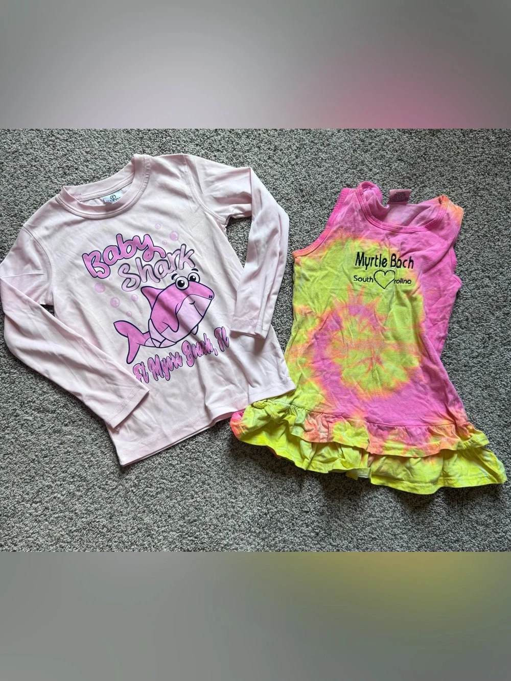 Baby Shark Pink Long-Sleeve Graphic Tee for Kids
